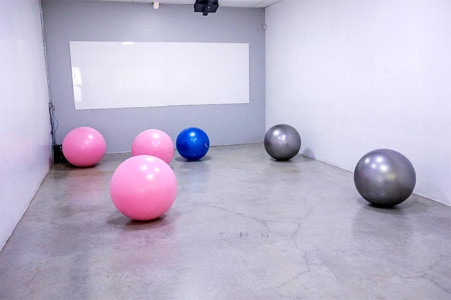 Sala de exercícios físicos do Colégio Integrado